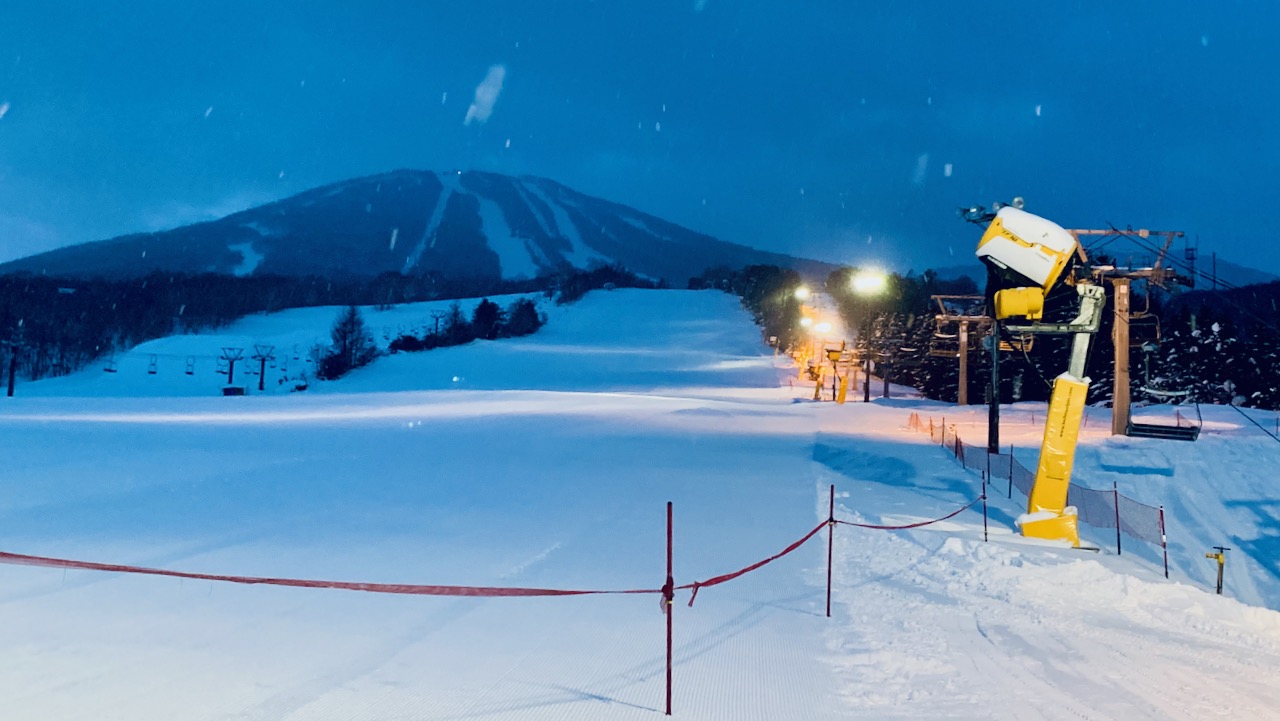 Early morning at Appi Ski Resort in Hachimantai, Iwate.