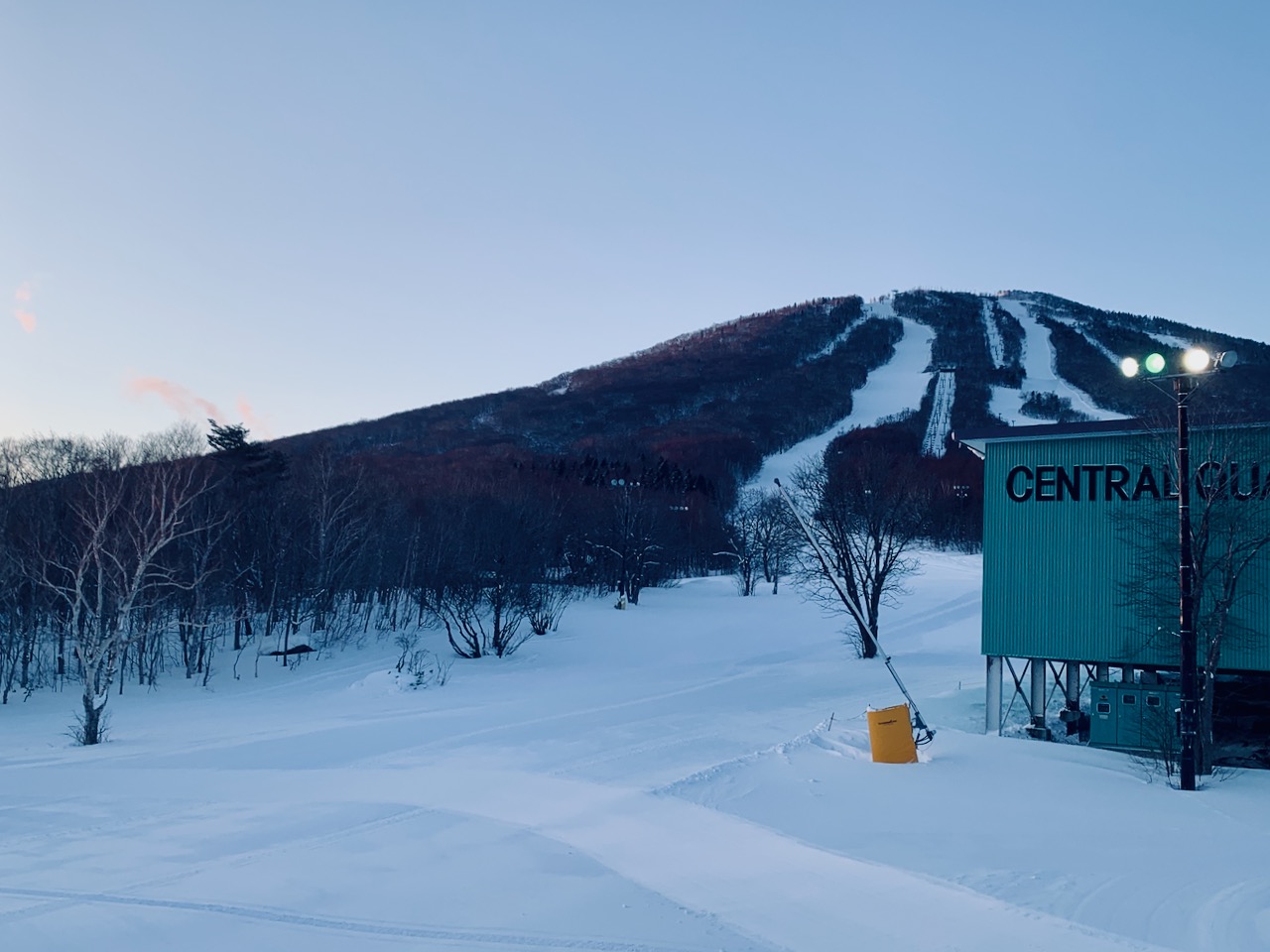 Early morning picture of Appi from the quad lift