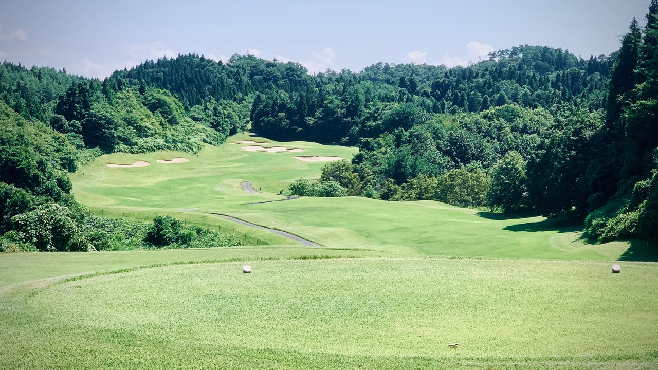 Winding par 5 at North Hampton GC