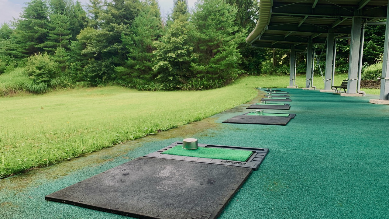 Driving range at North Hampton GC.