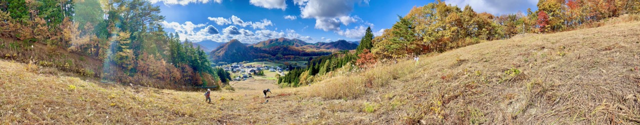 Wide shot view during trail maintenance